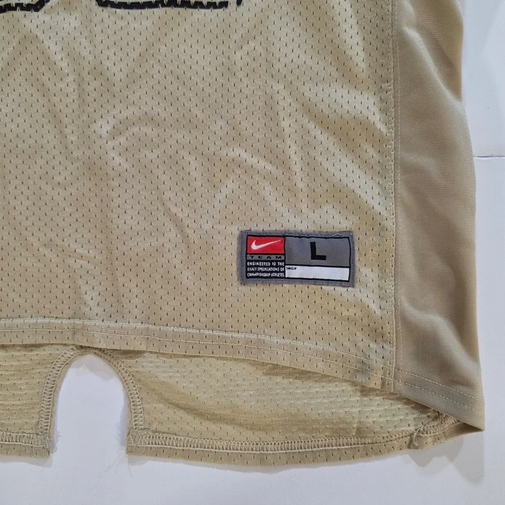 Nike Purdue Boilermakers Football Jersey Youth Large Gold Black #62 Mesh Team